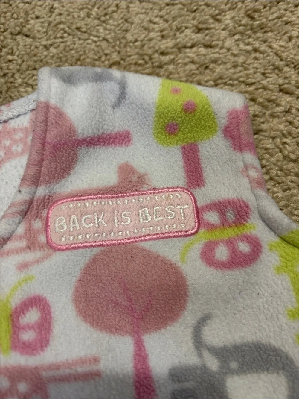 Halo Sleepsack Medijm Pink Elephants and Giraffes
